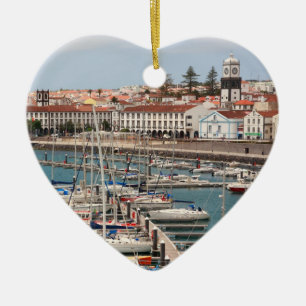 Ponta Delgada - Azores Ceramic Tree Decoration
