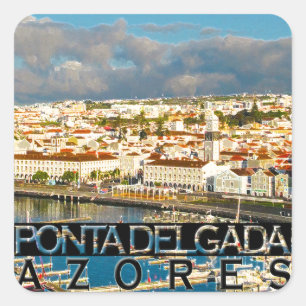 Ponta Delgada Square Sticker