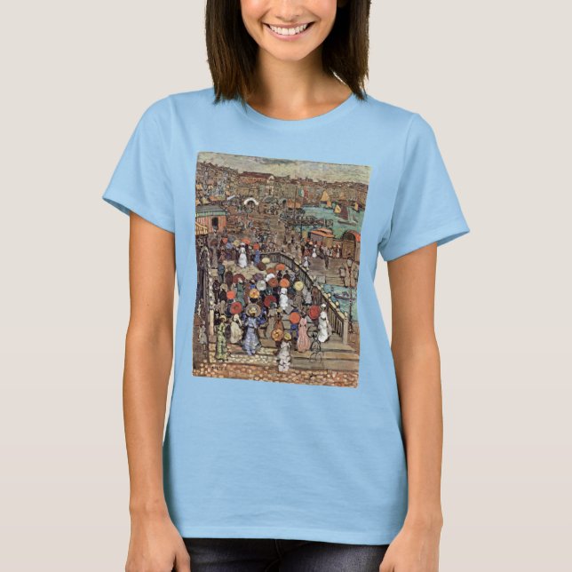 Ponte Della Paglia, Venice by Maurice Prendergast T-Shirt (Front)