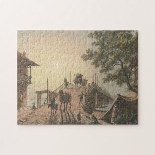 Ponte piccolo, Small Bridge in Islamic Village Jigsaw Puzzle