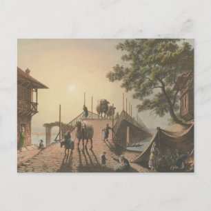 Ponte piccolo, Small Bridge in Islamic Village Postcard