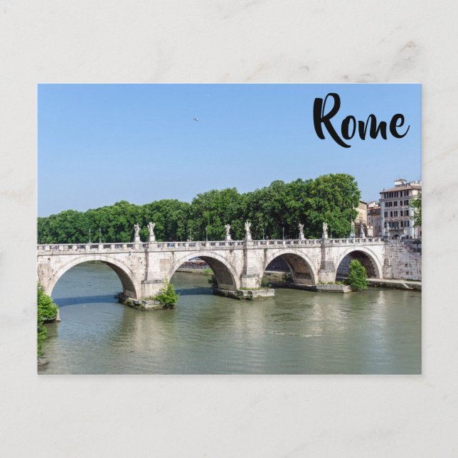Ponte Sant'Angelo in Rome - Italy Postcard (Front)