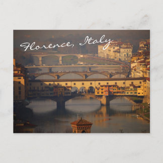 Ponte Vecchio and Bridges of Florence, Italy Postcard