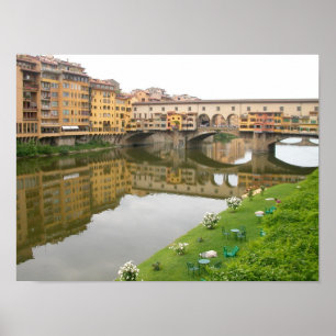 Ponte Vecchio Bridge  Florence, Italy Poster