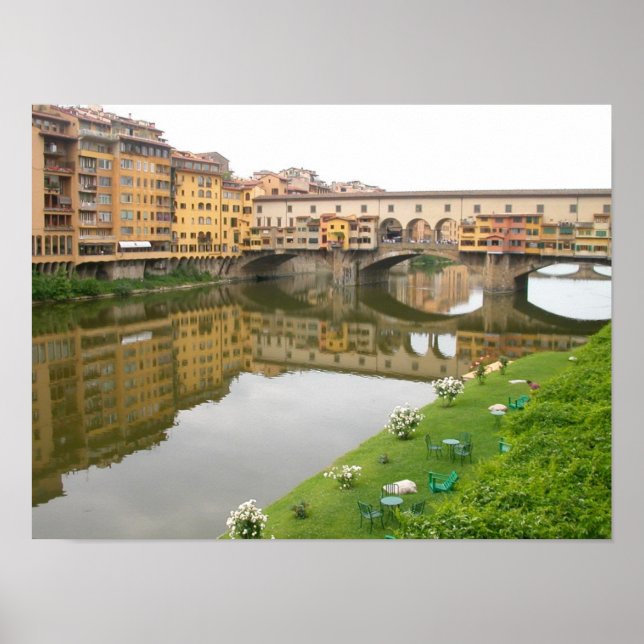 Ponte Vecchio Bridge  Florence, Italy Poster (Front)