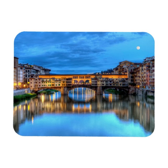 Ponte vecchio bridge in Florence, Italy Magnet (Horizontal)