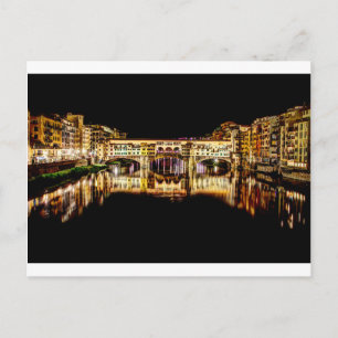 Ponte Vecchio by night Postcard
