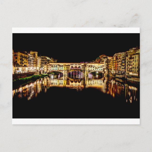 Ponte Vecchio by night Postcard (Front)