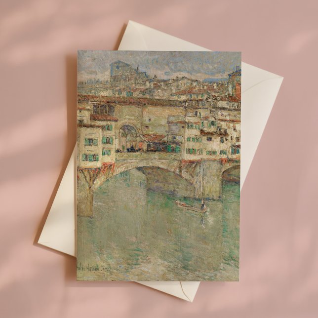 Ponte Vecchio | Childe Hassam Card (Creator Uploaded)