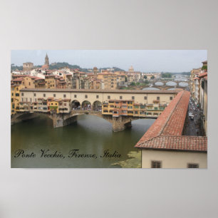 Ponte Vecchio, Firenze, Italia Poster