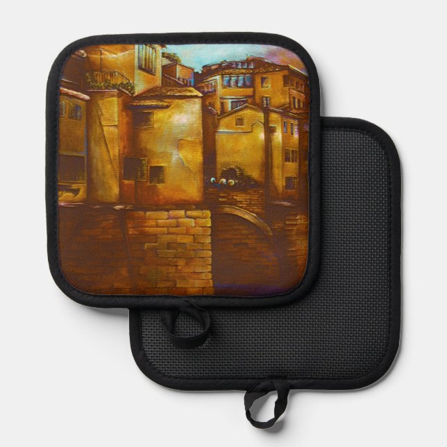 Ponte Vecchio, Firenze Pot Holder (Front/Back)