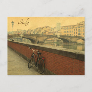 Ponte Vecchio Florence Italy Vintage Holiday  Postcard