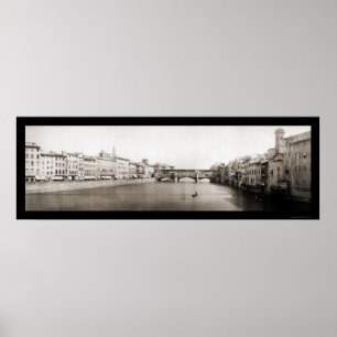 Ponte Vecchio Florence Photo 1909 Poster