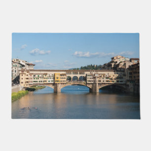 Ponte Vecchio old bridge - Florence, Italy Doormat