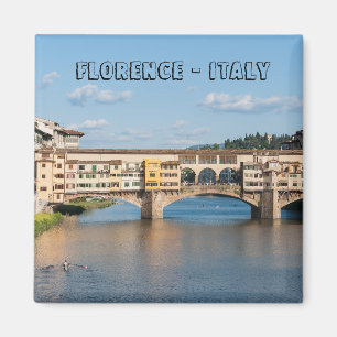 Ponte Vecchio old bridge - Florence, Italy Magnet
