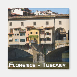 Ponte Vecchio old bridge - Florence, Italy Magnet