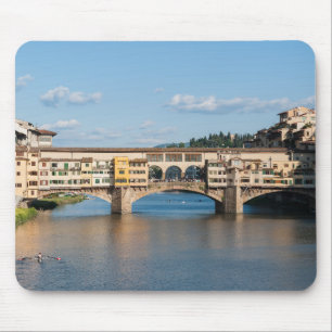 Ponte Vecchio old bridge - Florence, Italy Mouse Mat