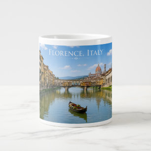 Ponte Vecchio Romantic Cityscape Artwork Large Coffee Mug