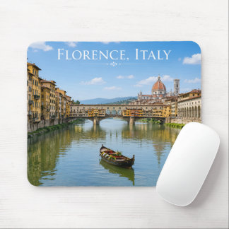 Ponte Vecchio Romantic Cityscape Artwork Mouse Mat