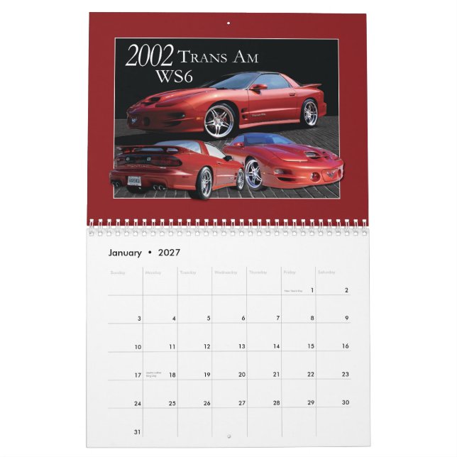 PONTIAC CALENDAR- 2011 CALENDAR (Jan 2027)
