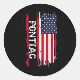 Pontiac City Classic Round Sticker