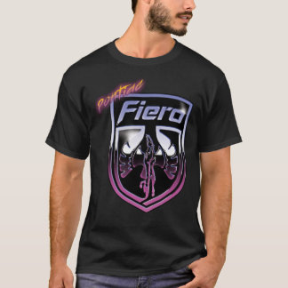 Pontiac Fiero Retro Chrome Logo (Vaporwave) Classi T-Shirt