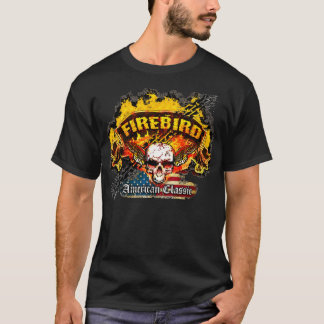 Pontiac Firebird - Burnout Banner Skull -n- Flag T-Shirt