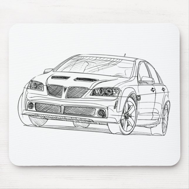 Pontiac G8 GT 2008 Mouse Mat (Front)