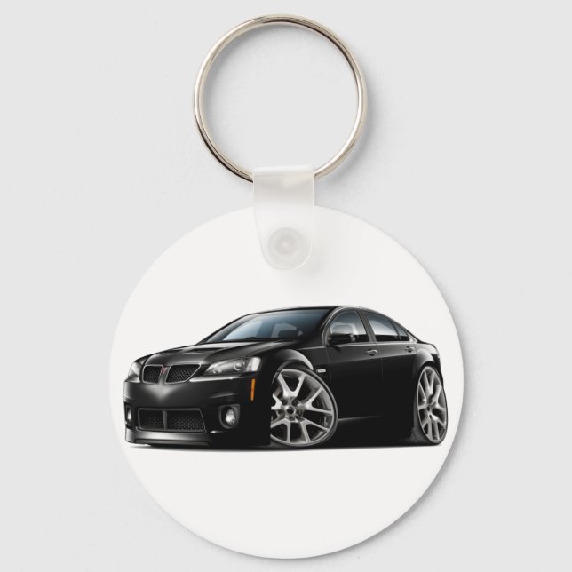 Pontiac G8 GXP Black Car Key Ring (Front)