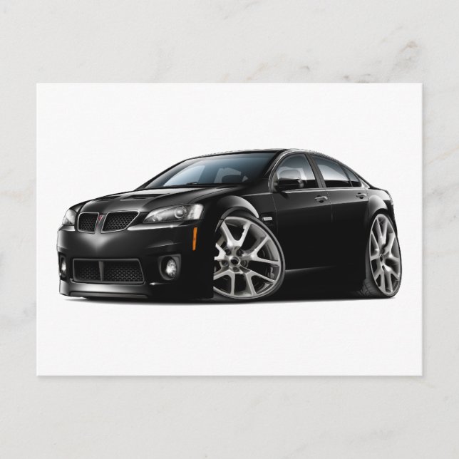 Pontiac G8 GXP Black Car Postcard (Front)