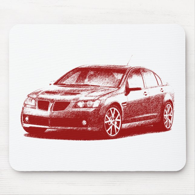 Pontiac G8 GXP streaked Mouse Mat (Front)