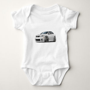 Pontiac G8 GXP White Car Baby Bodysuit