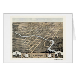 Pontiac, IL Panoramic Map - 1869