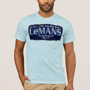 Pontiac LeMans Blue Classic Winged Skull Eroded T-Shirt