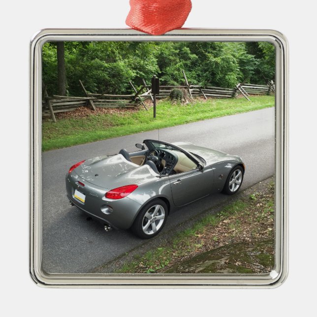 Pontiac Solstice Metal Tree Decoration (Front)