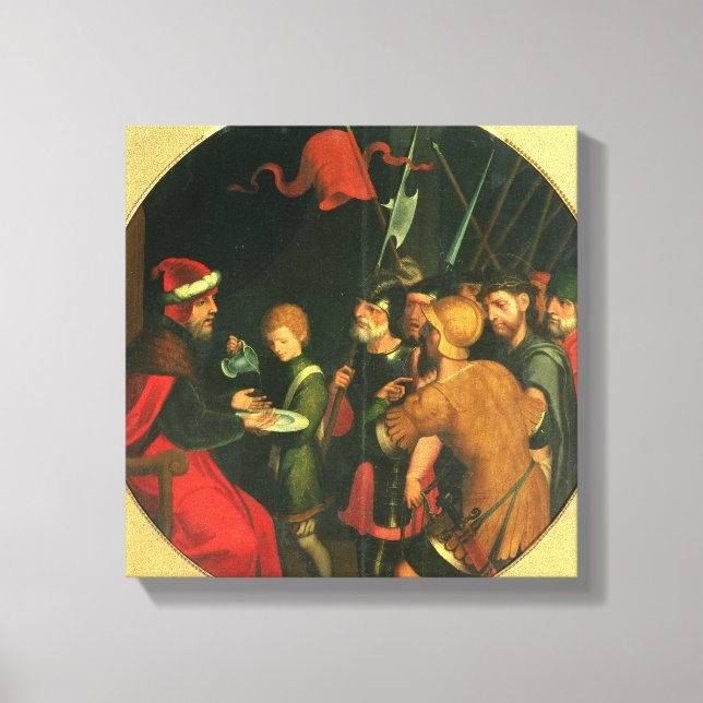 Pontius Pilate washing his Hands Canvas Print (Front)