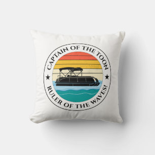 Pontoon boat Captain Boating Pontooning Fishing Cushion