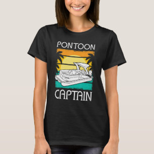 Pontoon Boat Captain Motorboating Pontooning Boati T-Shirt