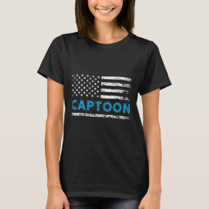 Pontoon Boat Captoon Pontoon Captain Boating T-Shirt
