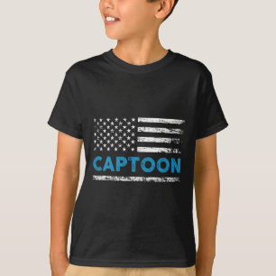 Pontoon Boat Captoon Pontoon Captain Boating T-Shirt