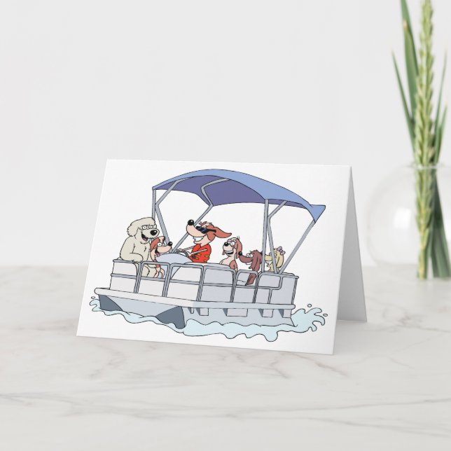 Pontoon Boat Card (Front)