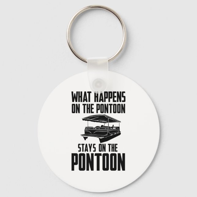 Pontoon Boat Key Ring (Front)