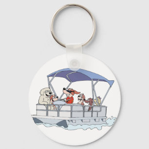 Pontoon Boat Key Ring