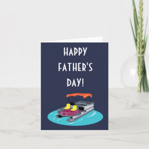 Pontoon Boat Owners Father's Day Card