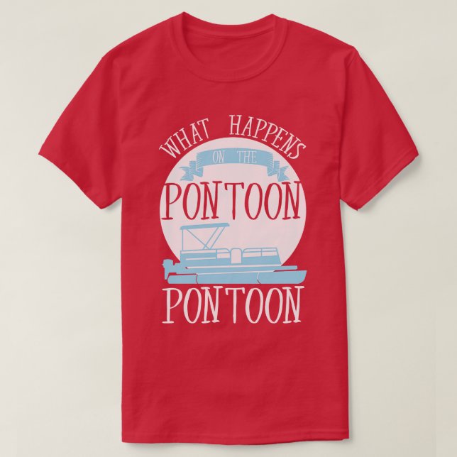 Pontoon Boat T-Shirt (Design Front)