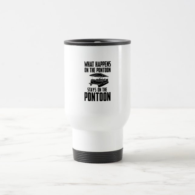 Pontoon Boat Travel Mug (Center)