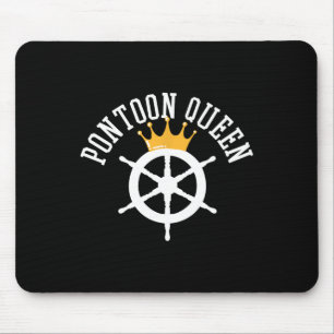 Pontoon Boating Ship Captain Gift Mouse Mat