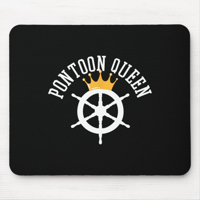 Pontoon Boating Ship Captain Gift  Mouse Mat (Front)