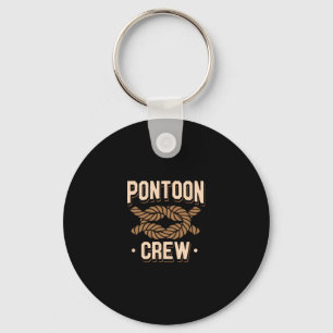 Pontoon Captain Boat Lovers Quote River Boating Po Key Ring