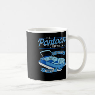 Pontoon Captain Boat Sailboat Boating Yacht Pontoo Coffee Mug